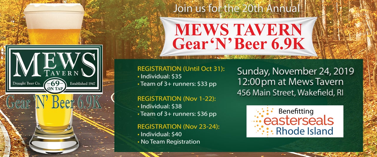 20th Annual Mew's Tavern Gear 'N' Beer 6.9k