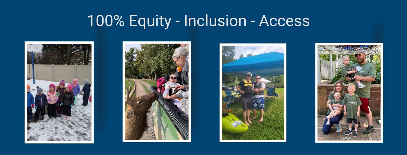 Banner for Mission of 100% Equity Inclusion and Access